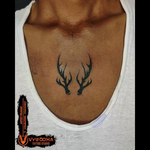 symbolic antler tattoo designs
