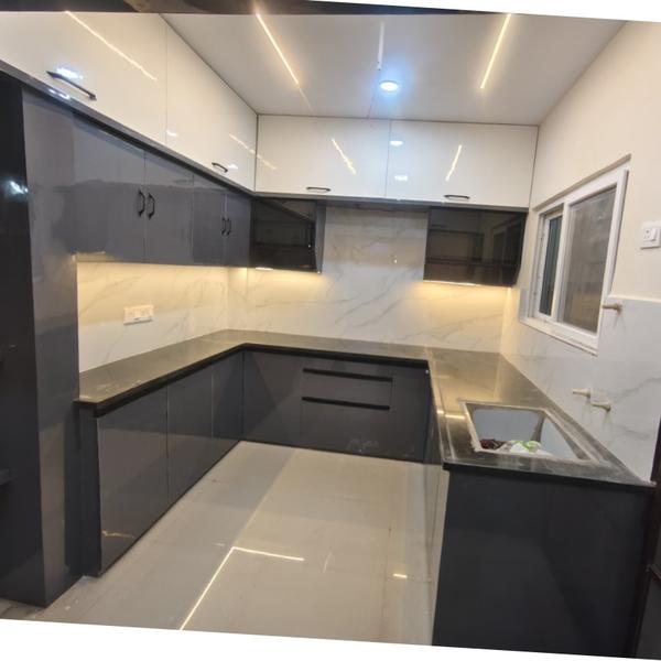 kitchen interior work with qua