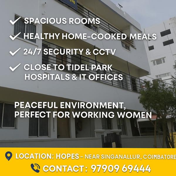 safe girls hostel with 24 7 se