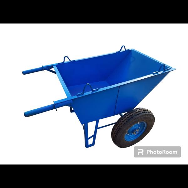 heavy duty double wheel barrow