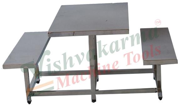 Stainless steel dining table
S