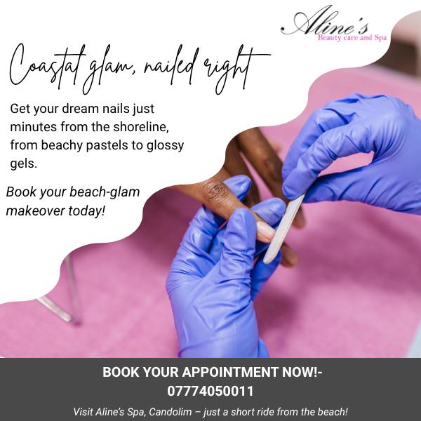 Coastal glam meets perfect nails at Alin