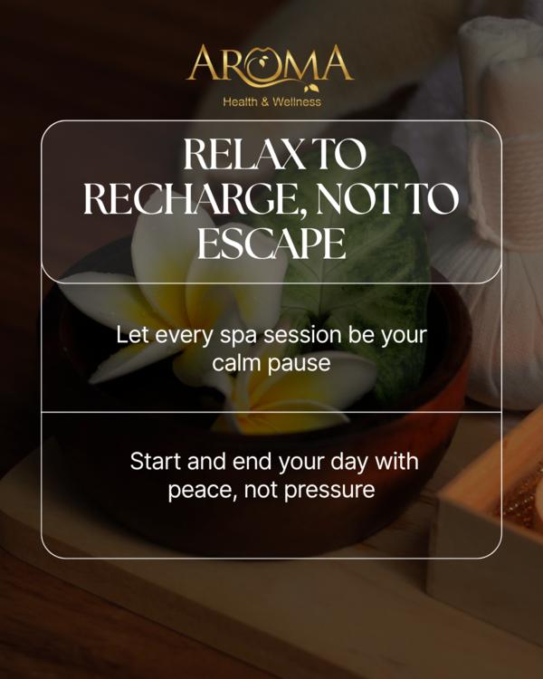 Relax not to run away, but to return str