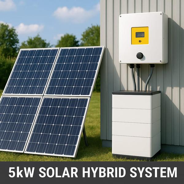 5kW UTL hybrid solar system with battery backup en