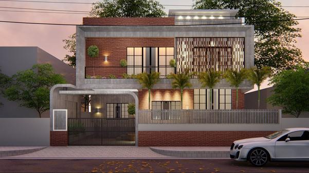 'An inviting entrance with a m