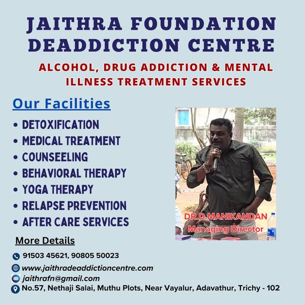 jaithra foundation addiction t