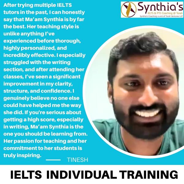 Our IELTS learner from Ma