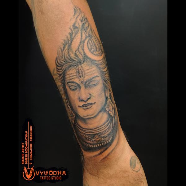 realistic lord shiva portrait