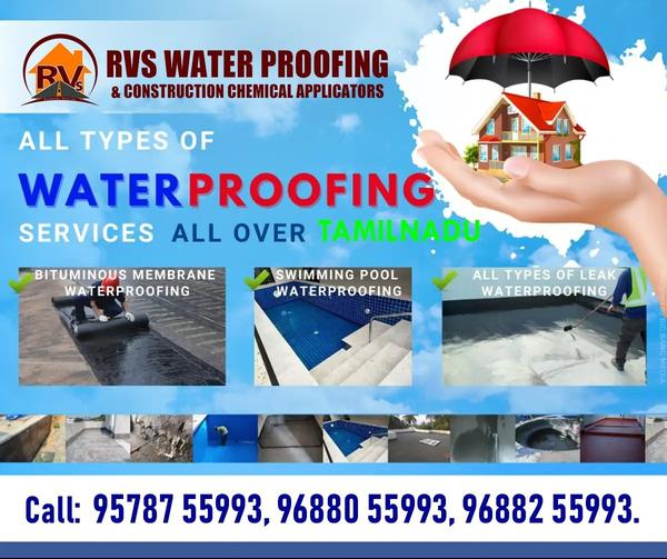 pool waterproofing with blue c
