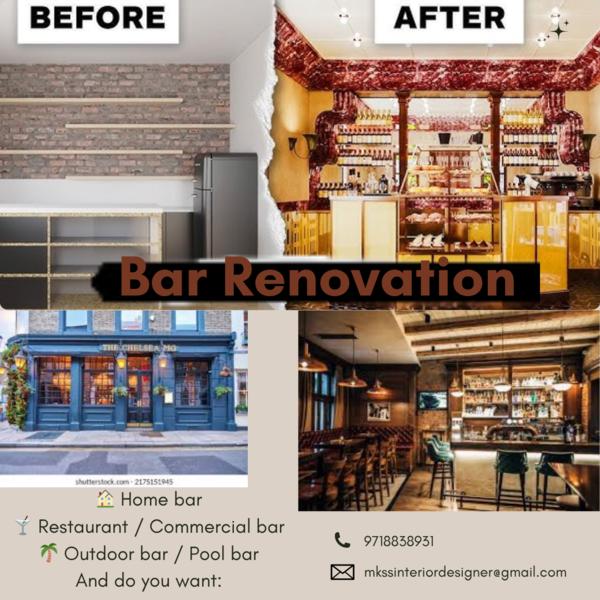 home bar transformation