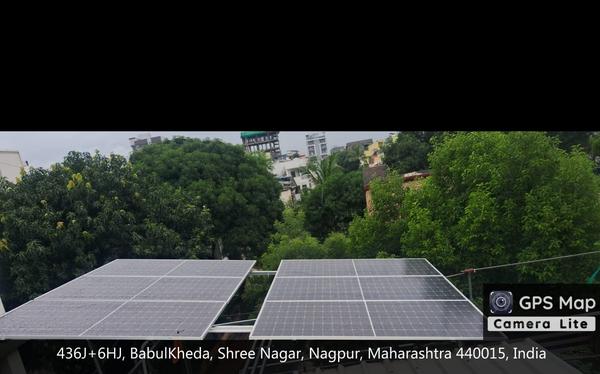 Completed Installation of 3.85 Kwp Solar Power Pla