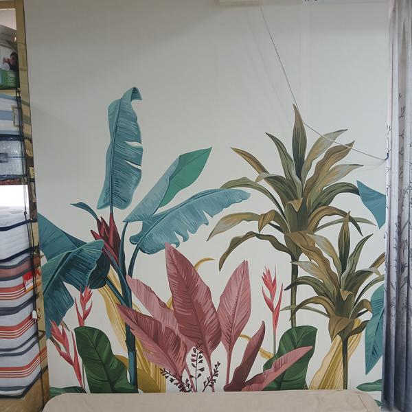 custom curtains and wallpaper