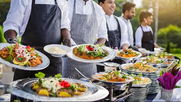custom buffet and live food st