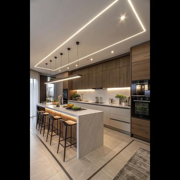 'Sleek surface, ambient lighti