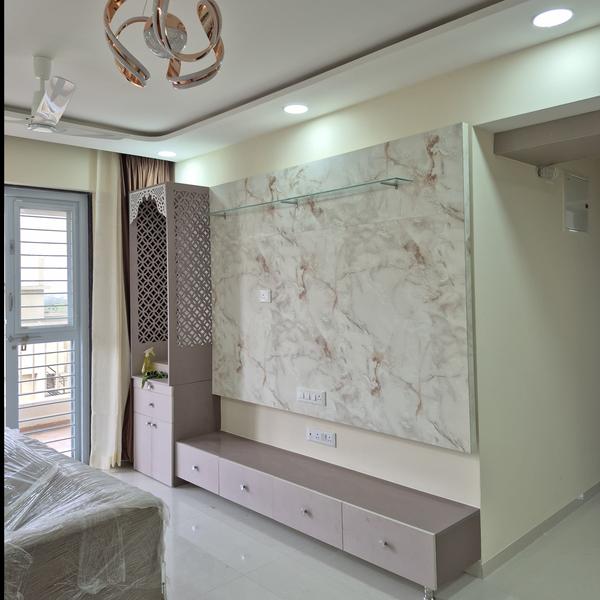 bedroom and living room interi