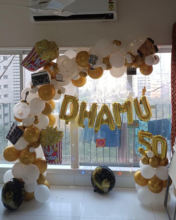 50 th birthday balloon decorat