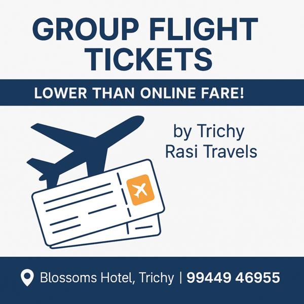 low fare flight tickets trichy