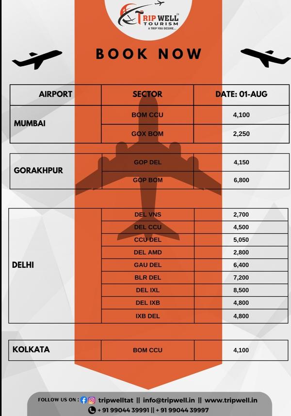 ✈️ FLIGHT DEALS FOR TODAY ONLY