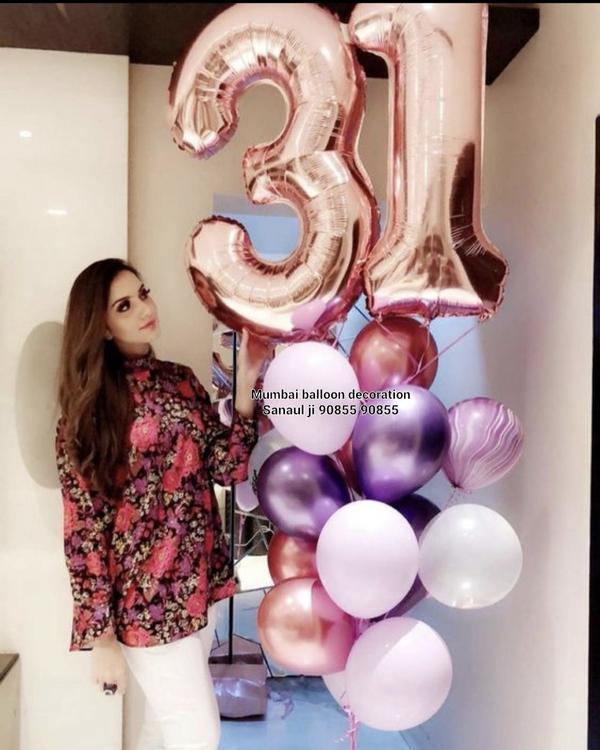 31st birthday helium balloon d