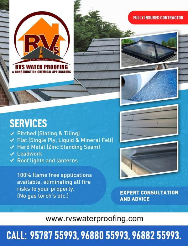 metal and flat roof waterproof
