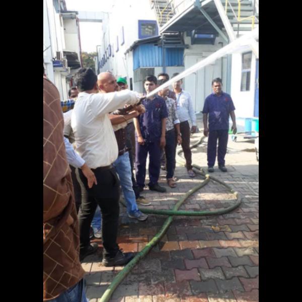 mock fire drill thane
