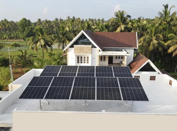 Solar Rooftop Grid Connected System useful for Eve