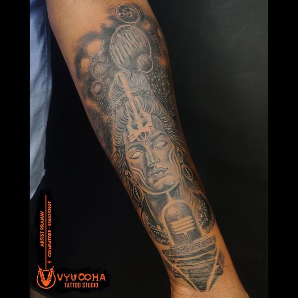 forearm depicting shiva