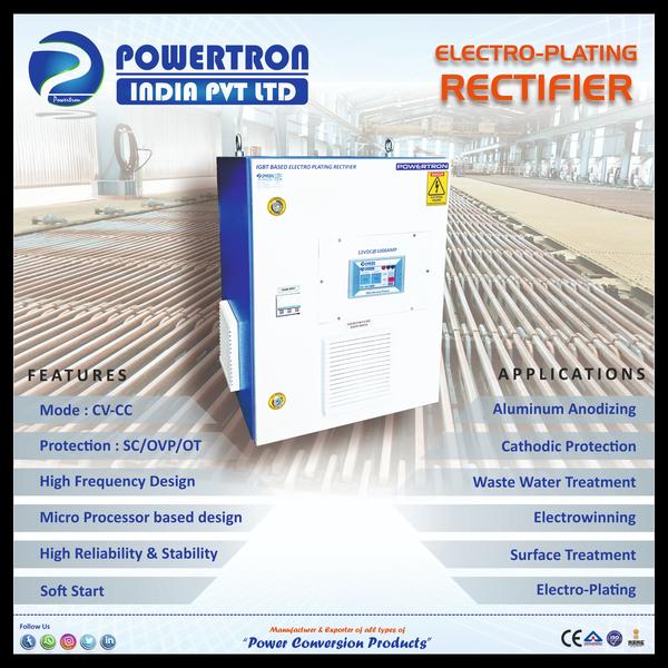 Powertron Electroplating Rectifier offers an array