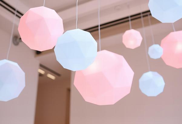 Origami lamps combine geo