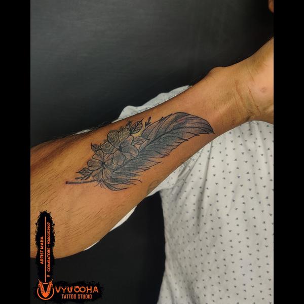 forearm tattoo design race cou