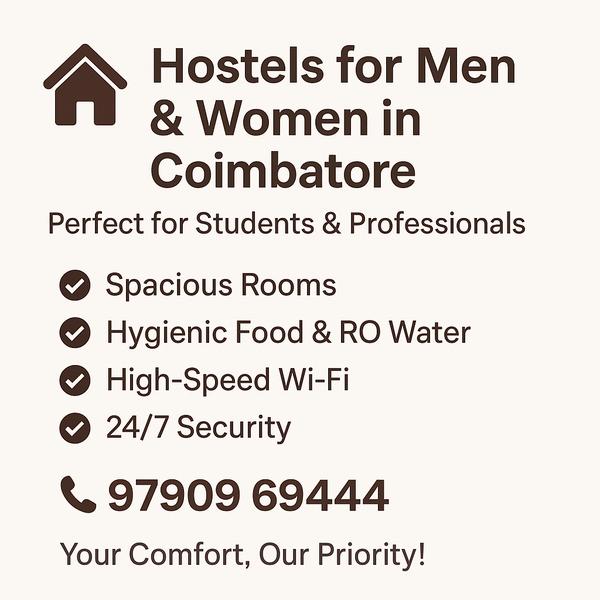 hostel with cctv security coim