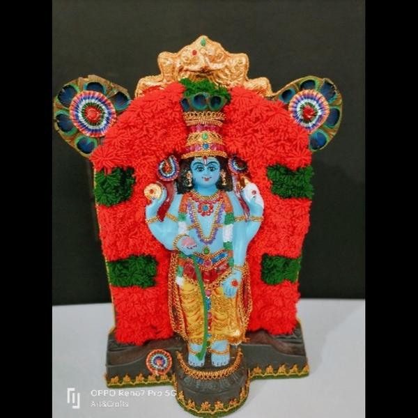 🌸 Krishna Idol in Fibre – Now
