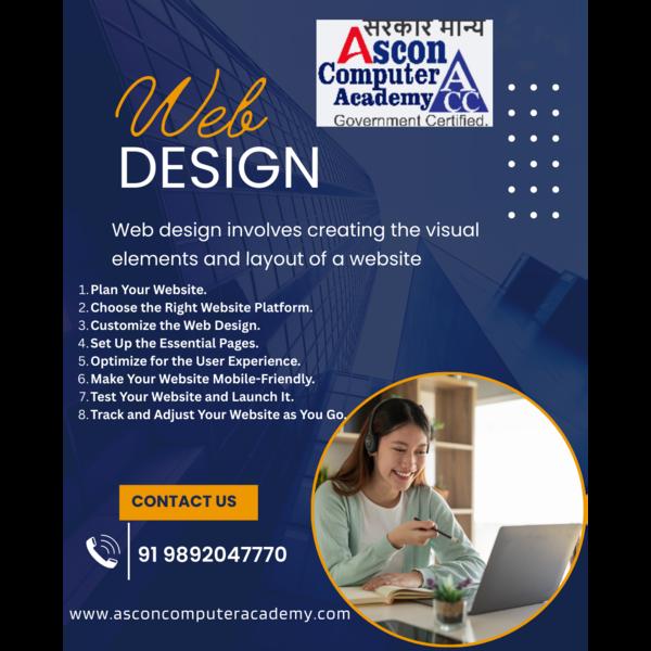 Web design involves creat