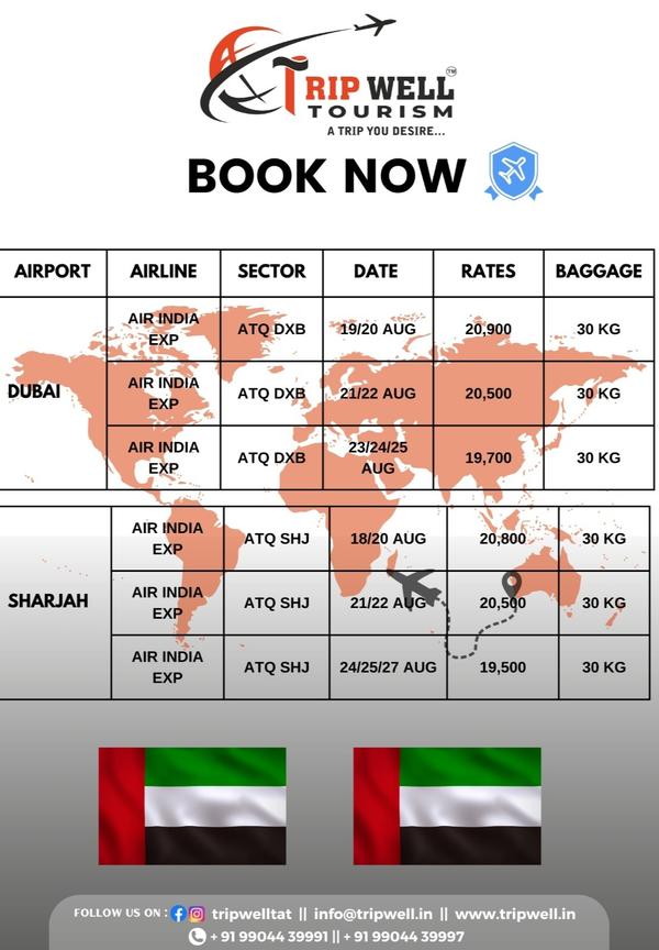 international flight offers du