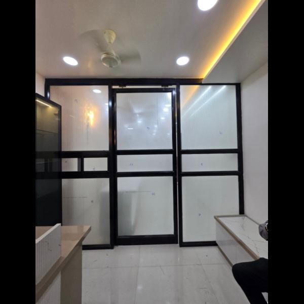 sliding door and mirror panel