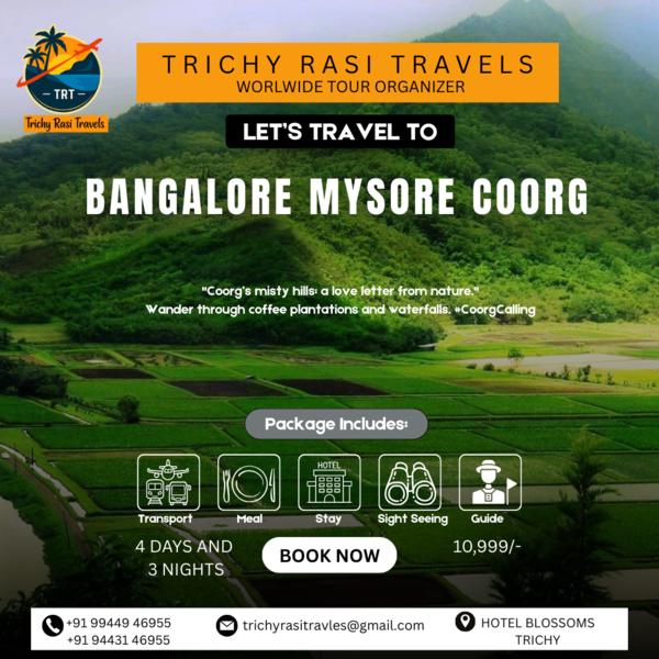 COORG – MYSORE – BANGALORE TOU