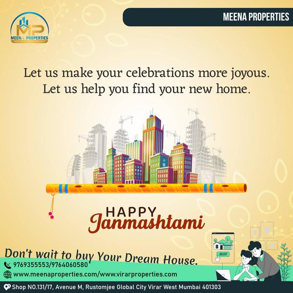 Happy Krishna Janmashtami!” “M
