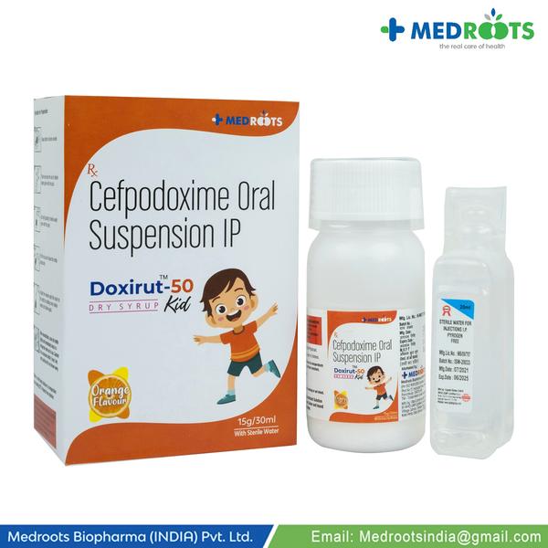 Doxirut-50: Cefpodoxime 50mg Dry Syrup for Pediatr
