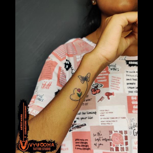 realistic flower tattoo rathin
