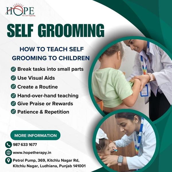 autistic children self groomin