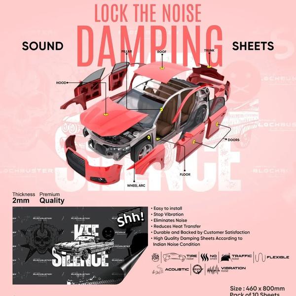 thermal damping for car bonnet