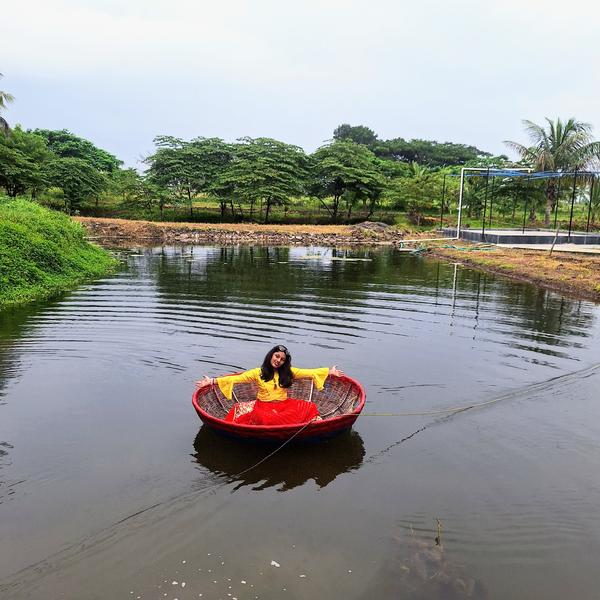 peaceful village water activit