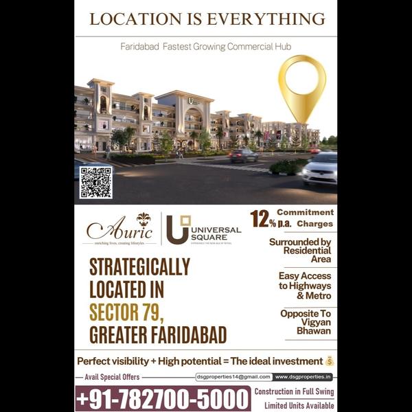 Shops in Faridabad. SCO shops 