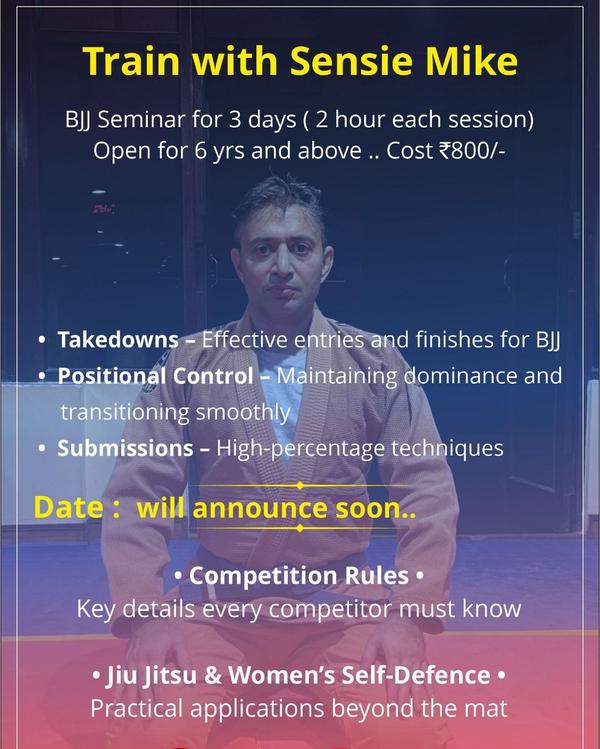 BJJ Seminar- limited Seats Cal