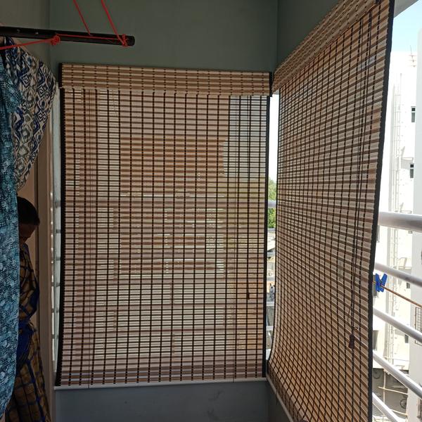 durable pvc bamboo window trea