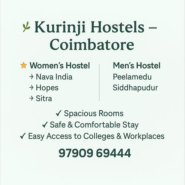 student hostels siddhapudur co