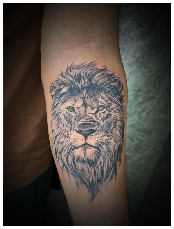 bold lion body art madhapur