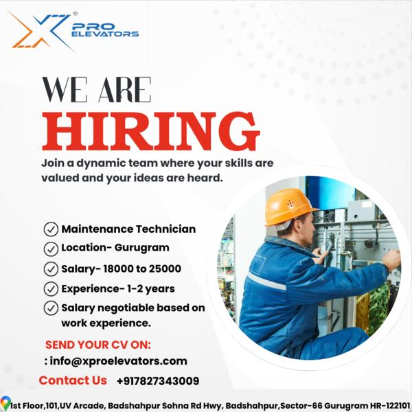We are hiring technician of th