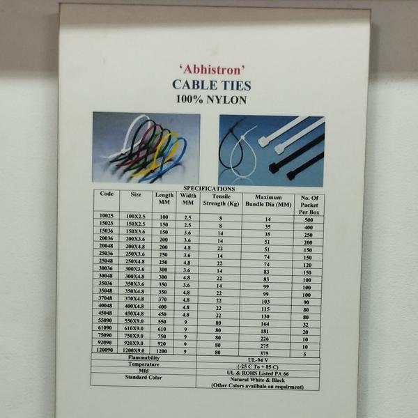 All types of cable tie available