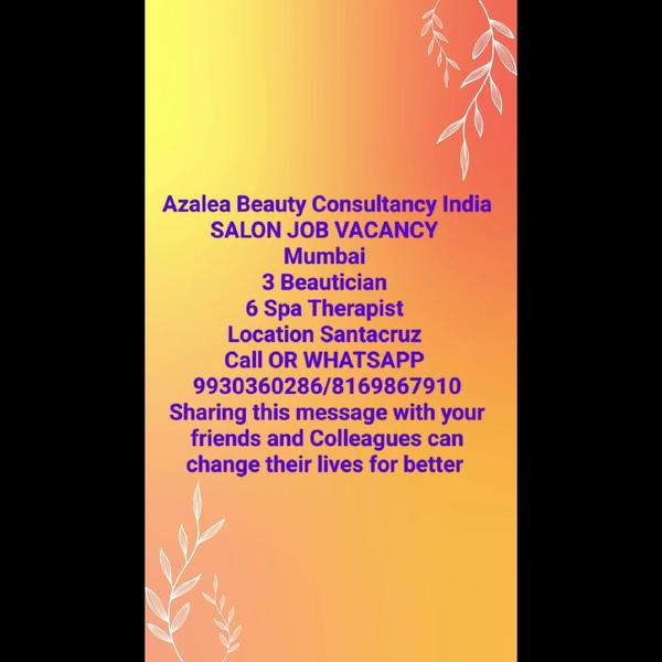 Best Salon Job Pan India Good